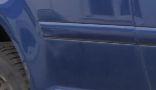 A3 8P 2/3Türer NUR Zierleiste Leiste Abdeckung hinten Seite rechts blau LZ5C