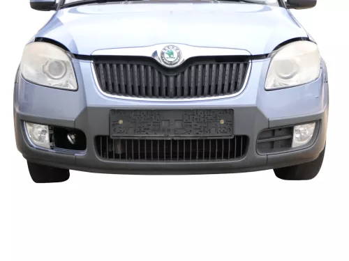 Skoda Roomster 5J Scout Stoßstange vorne Frontstoßstange blau LF5K mit Grill (187352)