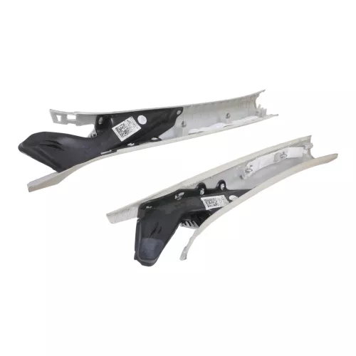 2x Passat B8 3G A-Säulen Verkleidung rechts+ links oben Abdeckung weiß St.Tropez (149977)