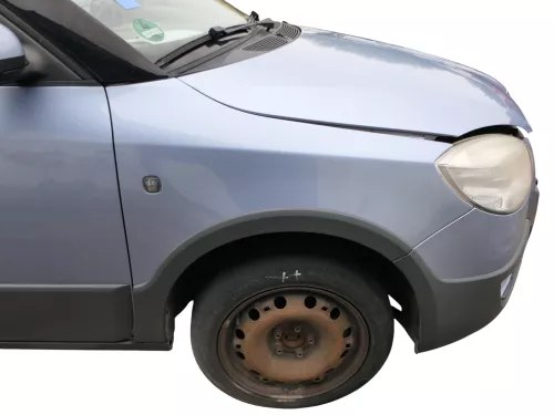 Skoda Fabia Roomster 5J Kotflügel vorne rechts blau LF5Y SCOUT + Lesite