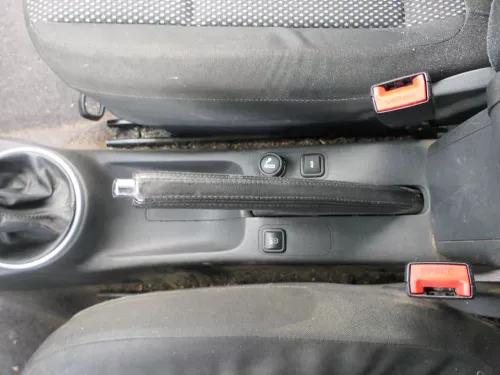 Skoda Roomster Handbremse Feststellbremse Leder schwarz Handbremshebel (187413)