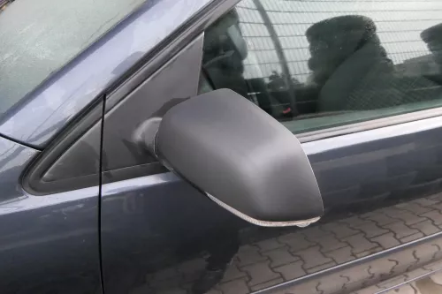 VW Polo 9N 9N3 mechanisch Spiegel Außenspiegel links vorne schwarz Blinker