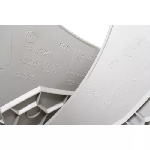 VW Golf 7 5G D-Säulen Verkleidung rechts hinten links und rechts Abdeckung grau (187526)