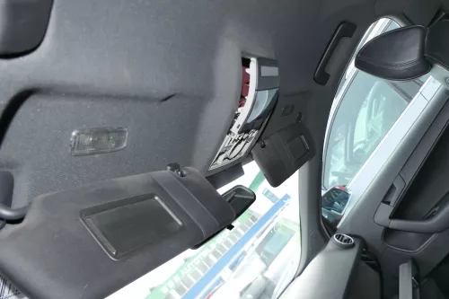 Audi A3 8P Sonnenblende links vorne 8P0857551A schwarz beleuchtet