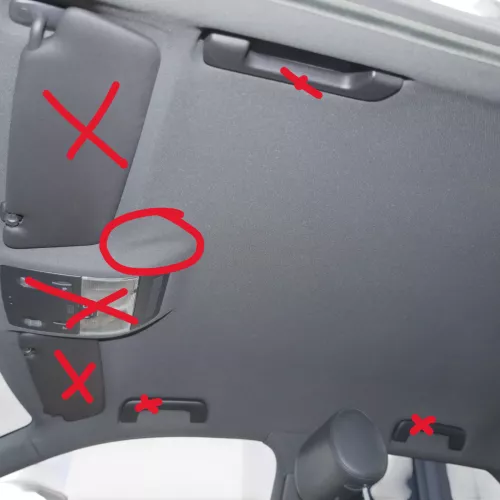 Audi A3 8P 2/3-Türer Himmel Innenraum Decke Dachhimmel Dach oben schwarz (187539)