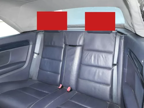 A4 8H 8E B6 B7 Cabrio Sitz Sitze hinten Rückbank Rücksitzbank Rücksitze blau