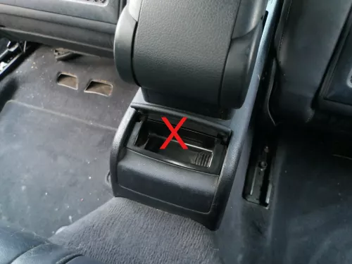 A4 8E 8H B7 Cabrio Mitteltunnel hinten Verkleidung um Handbremse Konsole blau in (200404)