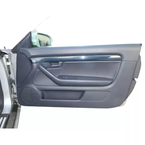A4 8H Cabrio 8E B6 B7 1x Türverkleidung Verkleidung Tür vorne links Leder blau (200371)