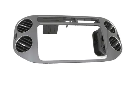 VW Tiguan 5N Mittelkonsole Verkleidung um Navi Lüftungsdü 5N0858069J schwarz/alu