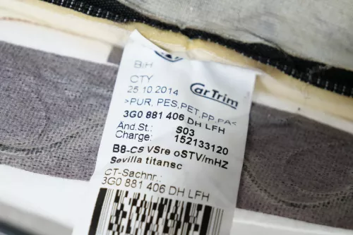 VW Passat B8 Matte Sitzheizung Sitz vorn rechts Heizung 3G0881406DH (200634)