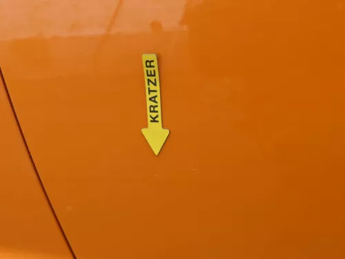 Ibiza 6J Tür vorne rechts Beifahrertür orange LP2C 2/3-Türer - ohne Anbauteile (200639)