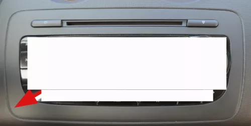 Seat Ibiza 6J Verkleidung Mittelkonsole Abdeckung Blende 6J0858063 nitschwarz