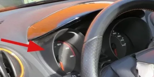 Ibiza 6J Tacho Tachometer Abdeckung Verkleidung schwarz Karbonschwarz 6J0857059A