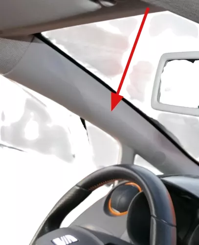 Ibiza 6J Abdeckung Verkleidung A-Säule links und rechts vorne innen Hochtöner (200714)