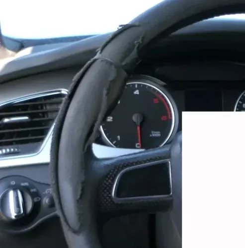 Audi A6 4F A4 8K Lederlenkrad Leder 3-Speichen S-line gelocht (200749)