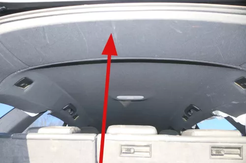 2x A4 8K Verkleidung mitte hinten Abdeckung oben schwarz Dach 8K9867839