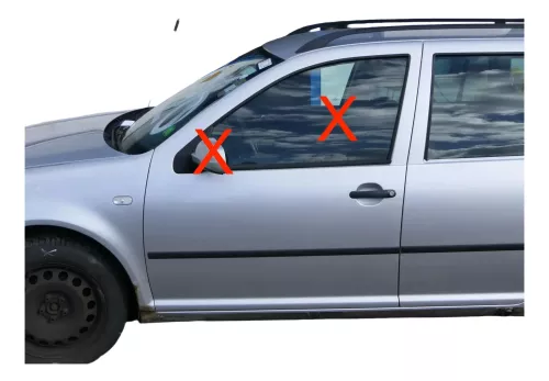 VW Golf 4 Bora Tür vorne links Fahrertür 4/5-Türer & Kombi silber LA7W -ohneAnba