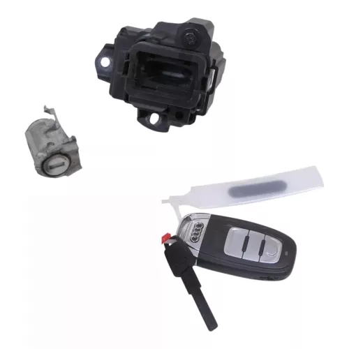 Audi A4 8K B8 Zündschloß Schloß Zündung 2 Schlüssel 8K0909131C + Türschloß links (200751)