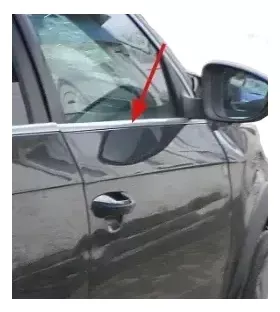 Passat 3C B7 Scheibenführung Scheibe rechts vorne Fensterschaftdichtung silber