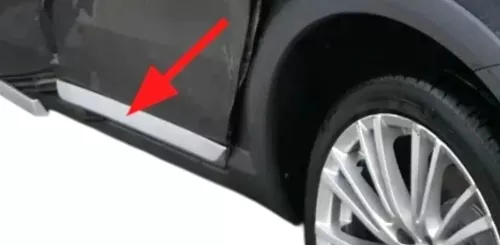 VW Passat 3C B7 NUR Zierleiste Leiste Abdeckung Tür unten hinten links Alltrack