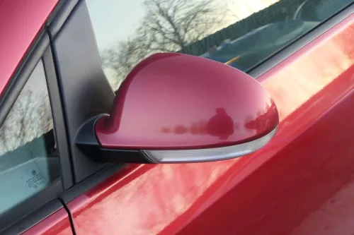 VW Golf 5+6 5M1 Plus elektrischer Spiegel Außenspiegel links rot LA3X Blinker