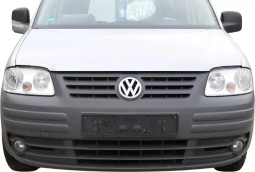 Caddy 2K Stoßstange vorne Frontstoßstange Stoßfänger grau Graphit Grill schwarz (200996)