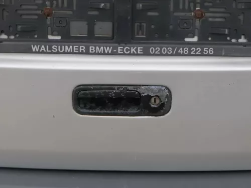 VW Caddy 2k Heckklappe mit Scheibe hinten silber LA7W -OHNE Anbauteile (201007)