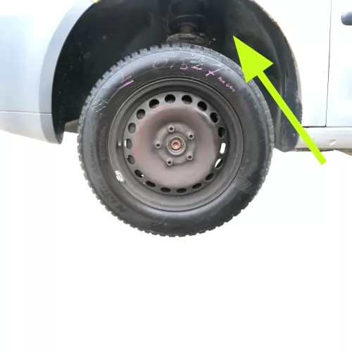 VW Caddy 2K SA Radhausschale Dämpfung Radhaus hinten rechts 2K0810972E (201043)