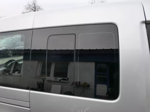 VW Caddy 3 2k Tür hinten rechts silber LA7W Schiebetür mit Scheibe (201006)