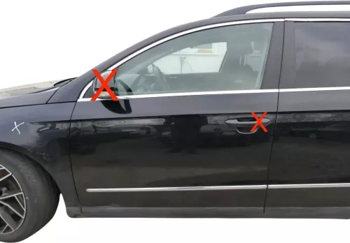 VW Passat 3C Kombi o. Limous Tür vorne links Fahrer schwarz LC9X -ohneAnbauteilr
