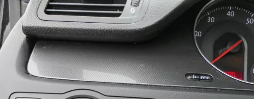 Passat 3C Verkleidung Abdeckung Dekor schwarz matt um Tacho Armaturenbrett (201110)