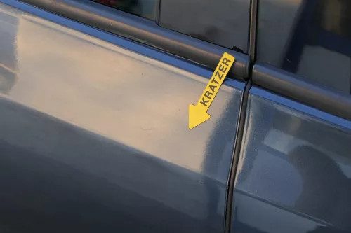 Golf 6 5K Tür hinten rechts LC5F grau blau ohne Anbauteile 4/5 Türer (201153)