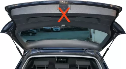 VW Golf 6 5K 1K Heckklappe hinten Kofferraumklappe Scheibe blau LC5F grau (201155)