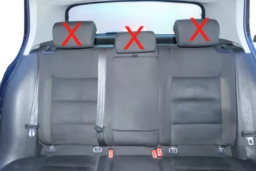 Golf 6 5K Sitz Sitze hinten Rückbank Rücksitzbank 3 Punkt Gurt Lehne Alcantara (201176)