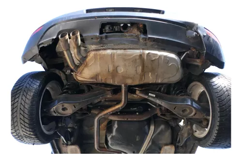 VW Golf 6 5K Auspuff Mittelrohr Endschalldämpfer hinten 2,0 CBAA CBAB (201193)