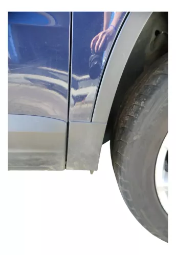 VW Tiguan Kotflügel vorne rechts original 5N0821106A + Leiste blau LH5X (201223)