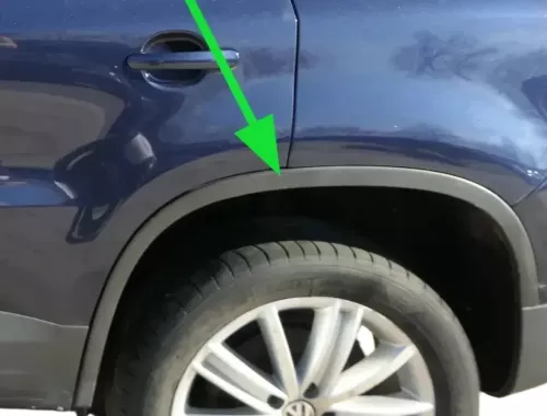 VW Tiguan Cross Blende Kotflügel hinten links Verkleidung 5N0854819B Abdeckung