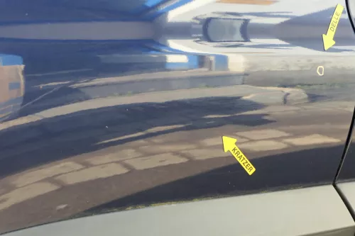 VW Tiguan 5N Tür hinten rechts blau LH5X (201228)