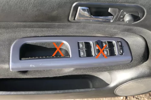 1x Golf 4 Bora Türverkleidung Verkleidung Tür vorne links 4/5-Türer schwarz (201332)