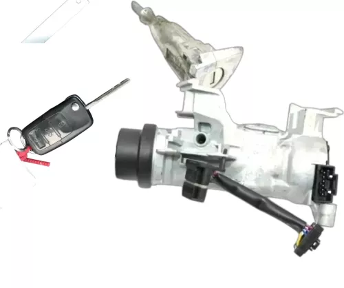 VW Golf 6 5K Zündschloß Schloß Zündung 1x Schlüssel + 1x Türschloß Tür (201395)