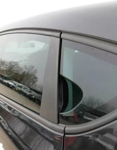 Seat Leon 1P Tür hinten links schwarz LC9Z metallic - ohne Anbauteile (201436)