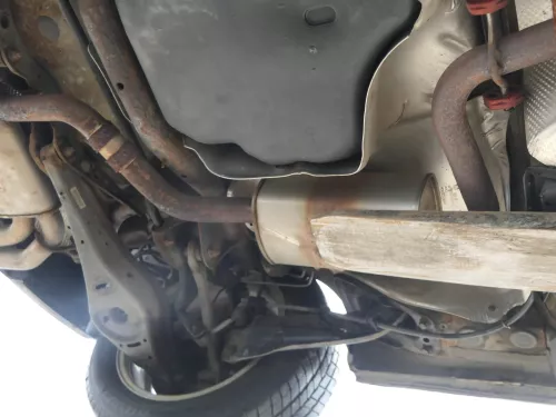 Altea 5P Leon Auspuff Mittelschalldämpfer +Endschall hinten 1,8 BZB 118kw TFSI (201497)