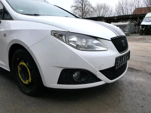Seat Ibiza 6J Stoßstange Frontstoßstange vorne weiß LB9A 6J0807217H Spoiler (201538)