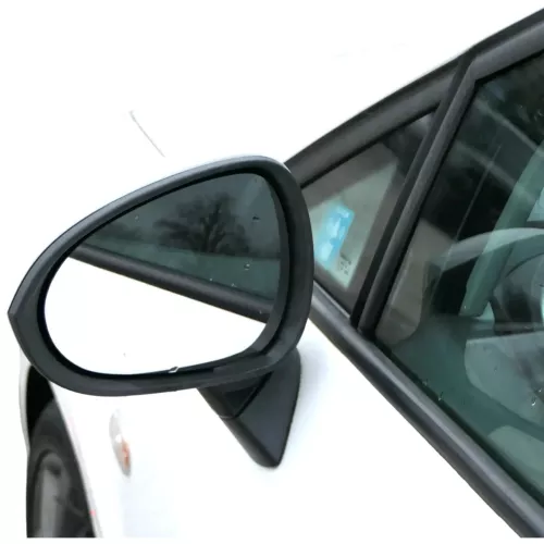 Seat Ibiza 6J elektrischer elektrisch Spiegel Außenspiegel links weiß LB9A (201541)