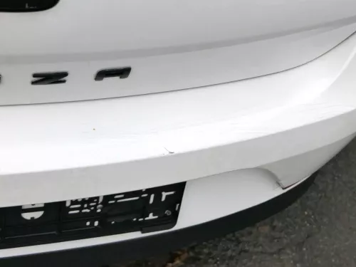 Seat Ibiza 6J Stoßstange Heckstoßstange hinten weiß LB9A 2/3-Türer Spoiler (201548)