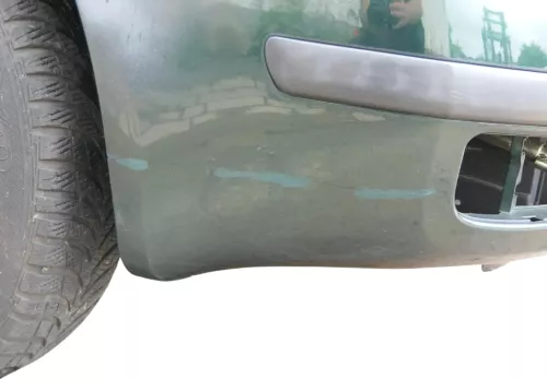 Fabia 6Y Stoßstange Stoßfänger vorne grün LF8C - Gitter (201600)