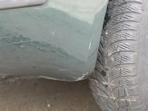 Fabia 6Y Stoßstange Stoßfänger vorne grün LF8C - Gitter (201600)