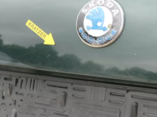 Fabia 6Y6 Schrägheck Heckklappe Kofferraumklappe hinten grün LF8T Scheibe (201602)