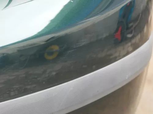 Skoda Fabia 6Y Schrägheck Stoßstange hinten Heckstoßstange grün LF8C (201605)