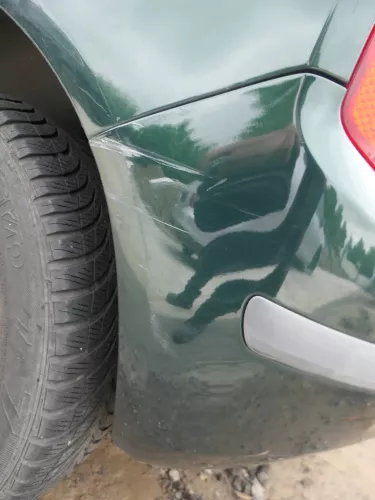 Skoda Fabia 6Y Schrägheck Stoßstange hinten Heckstoßstange grün LF8C (201605)